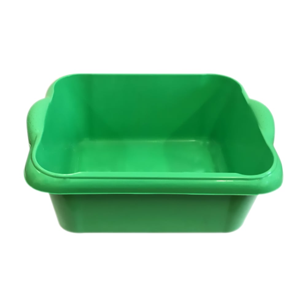 Изображение товара Таз пищевой прямоугольный Мультипласт Групп 14 л зеленый MPG7754 с ручками