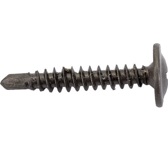 Изображение товара Саморез с прессшайбой КРЕП-КОМП сверло чёрный фосфат 4,2х25 800шт пшсч25ф