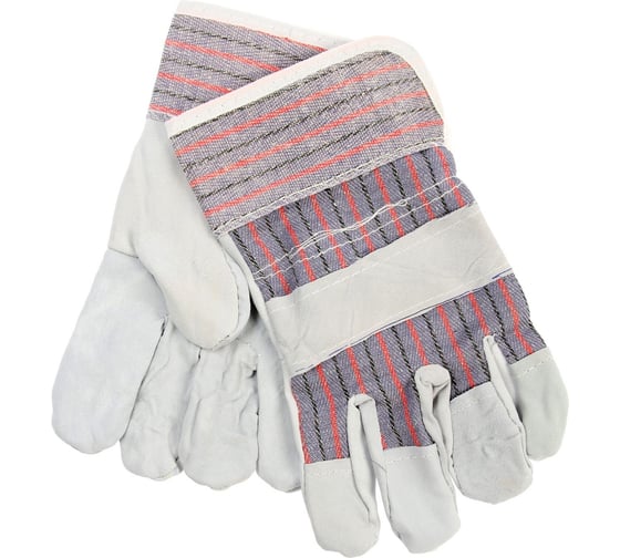 Изображение товара Краги сварщика спилковые, комбинированные, пятипалые ТУНДРА козья кожа, 270 мм, 110 г 9402734