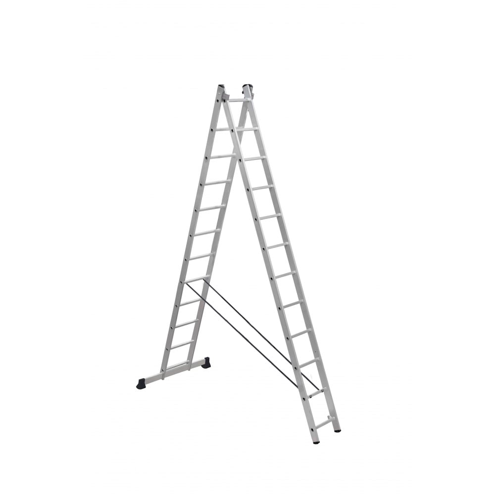 Алюминиевая двухсекционная лестница Scala алюминиевая двухсекционная лестница scala 2х12 sc 2012