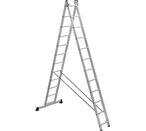 Изображение товара Алюминиевая лестница Scala двухсекционная универсальная 2х12 ступеней. Серия Sc 2012 SC2012