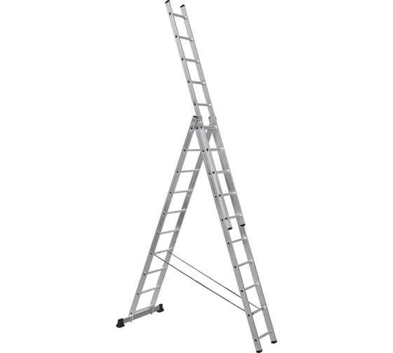 Изображение товара Алюминиевая лестница Scala трехсекционная универсальная 3х10 ступеней. Серия Sc 3010 SC3010