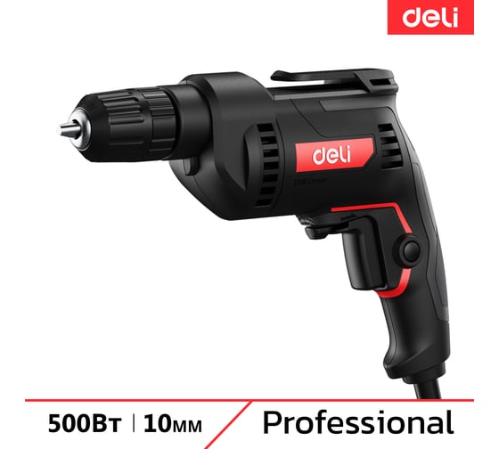 Изображение товара Профессиональная сетевая безударная дрель DELI DE-DZ10-1E 134510