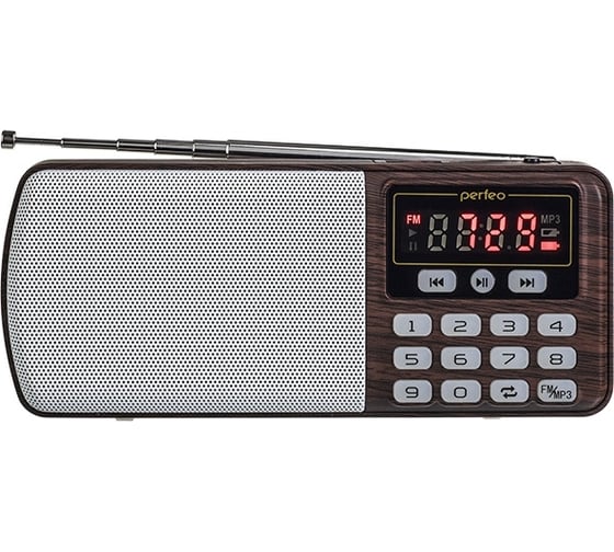 Изображение товара Цифровой радиоприемник Perfeo ЕГЕРЬ FM MP3 коричневый 30011232