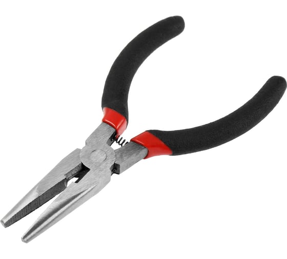 Изображение товара Длинногубцы ЛОМ мини, шлифованные, обрезиненные рукоятки 9656436