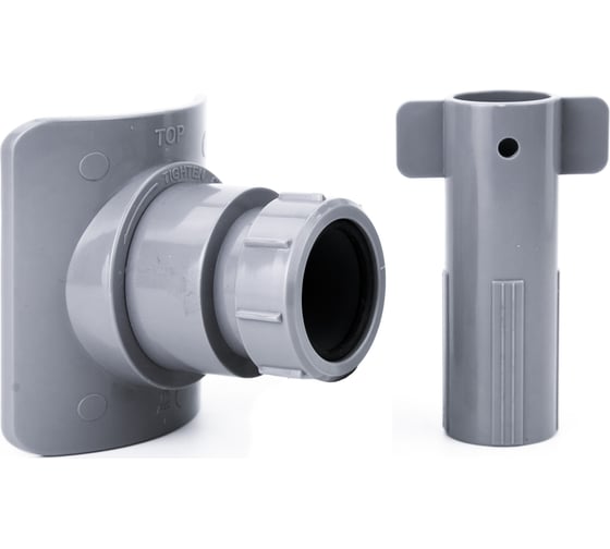 Изображение товара Врезка (адаптер) в канализационную трубу RTP abs 110x50, серый 43111