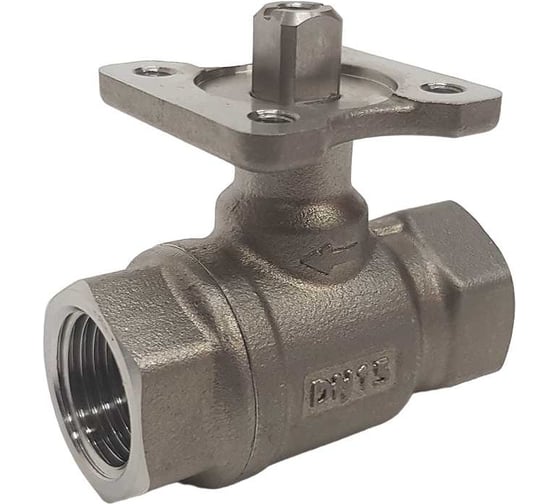 Изображение товара Двухходовой шаровой кран из нержавеющей стали под привод под привод TECHNO 2015A DN15, G1/2, КVS 2,5 660215-1