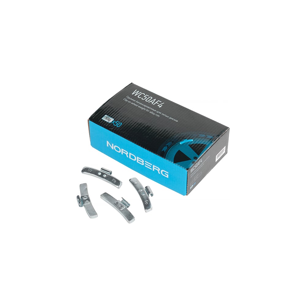 Изображение товара Балансировочные грузики NORDBERG Fe 50 г 50 шт WC50AF4 для литых дисков