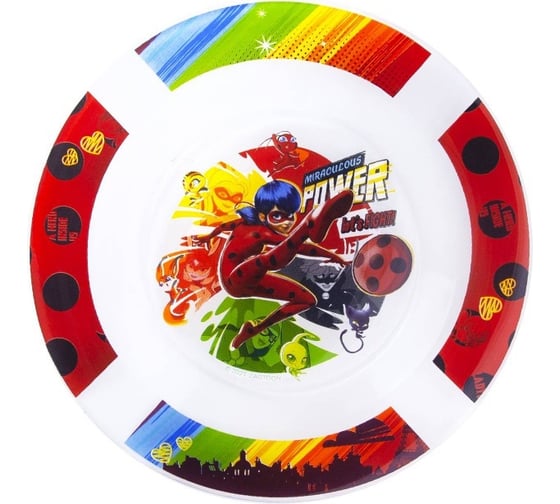 Изображение товара Тарелка ND Play леди баг и супер кот, комиксы, 19,5 см, стекло 295332