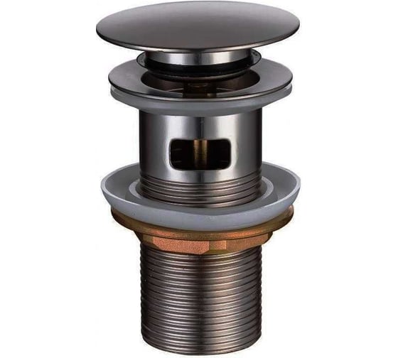 Изображение товара Донный клапан ALLEN BRAU PRIORITY Round 1 1/4", с переливом, сталь/латунь, графит брашированный 5.31023-MG 00323759