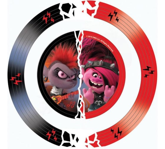 Изображение товара Тарелка ND Play тролли 2, серия рок, 19,5 см, стекло 286875