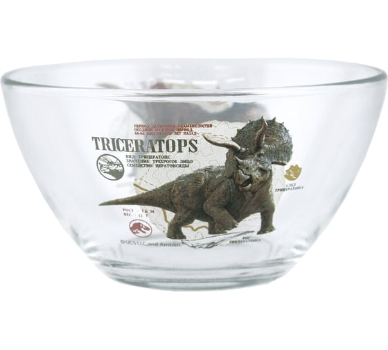 Изображение товара Салатник ND Play мир юрского периода, энциклопедия, 13 см, стекло 298314