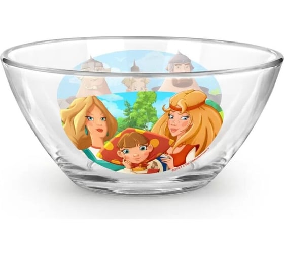 Изображение товара Салатник ND Play Три богатыря 13 см, стекло 310859