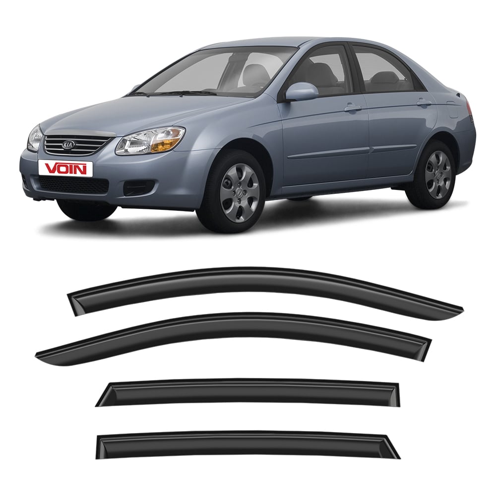 Изображение товара Дефлекторы окон для автомобиля VOIN Kia Spectra 2005-2009, седан, накладные, 4 шт. DEF00774