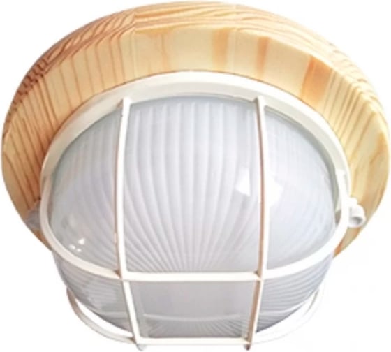 Изображение товара Накладной светильник Ecola Gx53 led нбо-03-60-012 круг, ip65, дерево, клен, 1 x gx53, матовый, с решеткой, 220x84 TP53R4ECA