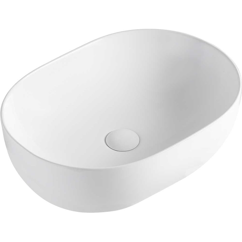 Изображение товара Накладная раковина Orange B05-480W из санфарфора, белый глянец