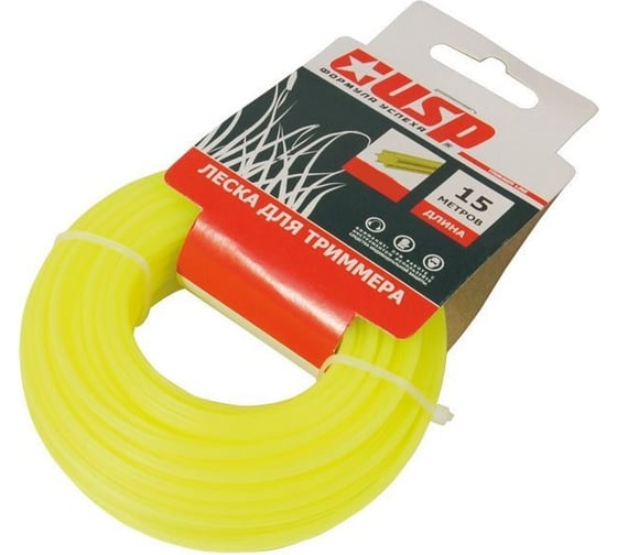 Изображение товара Леска для триммера (15 м, 7 граней, 3 мм) USP 78375