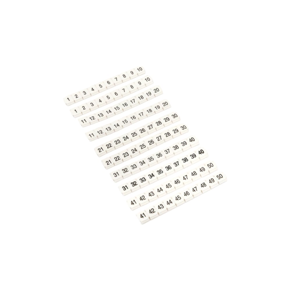 Изображение товара Маркеры EKF для JXB-ST 2,5 NLPE 100 шт. маркер для патч-панелей белый пластик