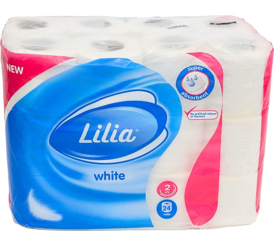 Изображение товара Туалетная бумага Лилия 2сл 24рул, белый цв 5874 254968