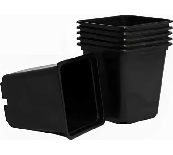 Изображение товара Набор горшков для рассады Ангора 8 шт, по 0.25 л, черный А5519чр