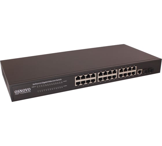 Изображение товара Управляемый коммутатор OSNOVO (L2+) Gigabit Ethernet SW-72402/L2 sct1092