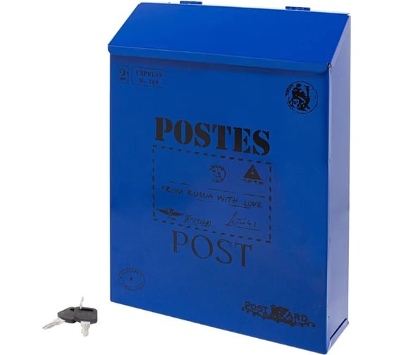 Изображение товара Ящик почтовый Аллюр №3010 синий 15390