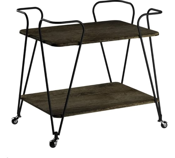 Изображение товара Стол сервировочный Мебелик Эстер черный/дуб маррон 8844