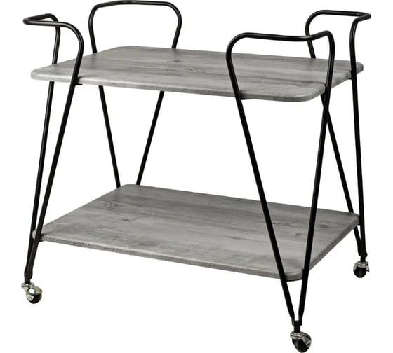 Изображение товара Стол сервировочный Мебелик Эстер черный/орех гикори grey 8845