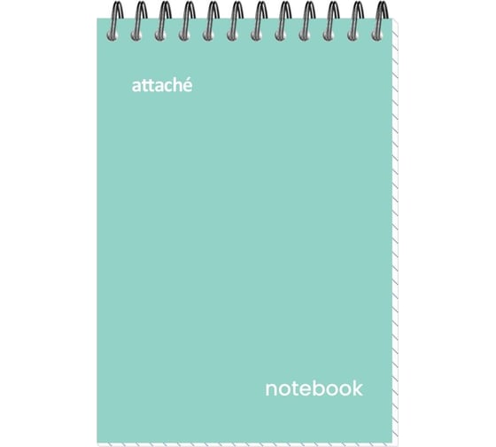 Изображение товара Блокнот Attache акварель гребень картон А6 40 листов бирюзовый 1760472