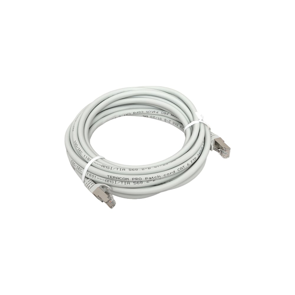 Изображение товара Патч-корд EKF TERACOM PRO Cat.6 экранированный FTP 5м серый