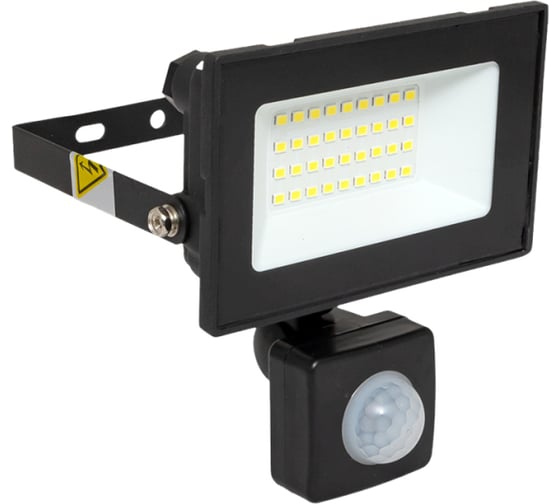 Изображение товара Прожектор светодиодный EKF СДО-3003 с инфракрасным датчиком движения 30Вт 6500К IP54 FLL-3003-30D-6500