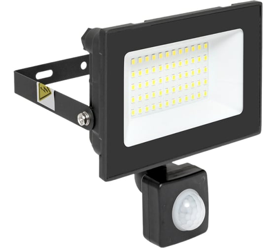 Изображение товара Прожектор светодиодный EKF СДО-3004 с инфракрасным датчиком движения 50Вт 6500К IP54 FLL-3004-50D-6500