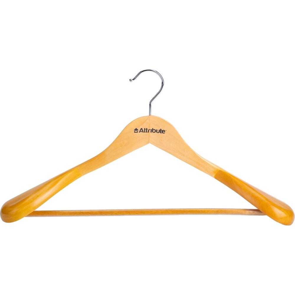 Цельная вешалка для верхней одежды Attribute вешалка плечики 46 см для пиджаков и верхней одежды флок серая household
