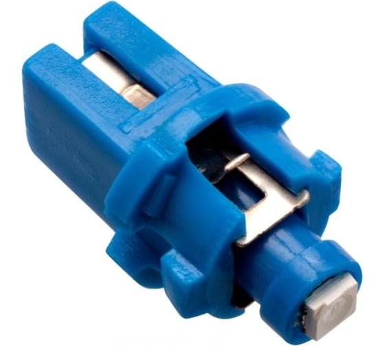 Изображение товара Светодиод МАЯК 12V T 5 1SMD с патроном BAX8.7D BLUE (панель приборов) 4660007274024 12T5\P8,7-B\1SMD
