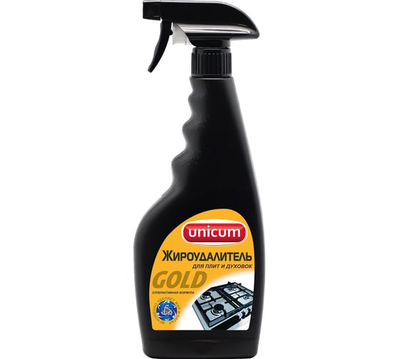 Изображение товара Средство для чистки плит, духовок, грилей от жира/нагара 500 мл UNICUM Gold, спрей, 300032 604905