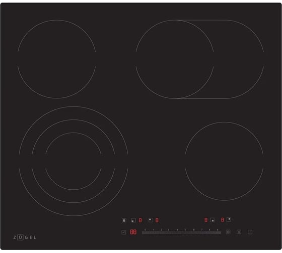 Изображение товара Варочная панель стеклокерамическая ZUGEL ZEH607B