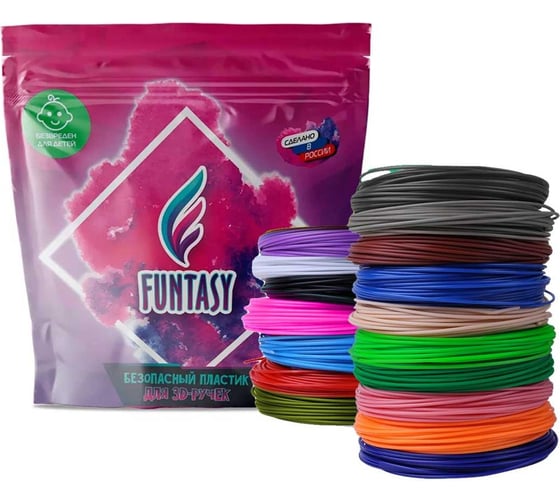 Изображение товара Набор для 3д ручек Funtasy pla-пластик, 16 цветов по 5 метров PLA-SET-16-5-1
