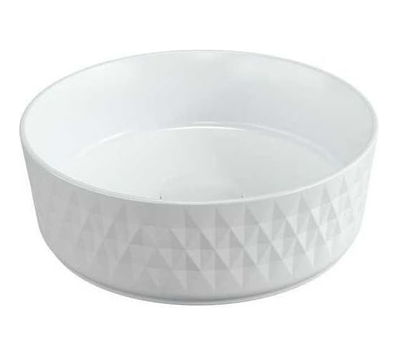 Изображение товара Керамическая накладная раковина ALLEN BRAU FANTASY Romb без перелива, Ø360 мм, белый 4.11033.20 00321306