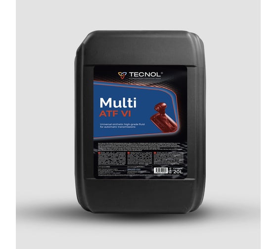 Изображение товара Масло трансмиссионное TECNOL multitec atf vi, gm dexron-vi, 20 л 394202-020