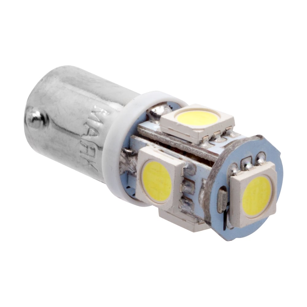 Изображение товара Светодиод МАЯК 12V T 8 5SMD BA9s WHITE (габарит) 4660007272747/4660007276738 12T8-W\5SMD