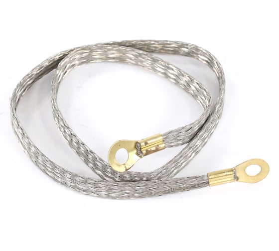 Изображение товара Провод массы VOLTON 70 см косичка сечение 24/30 медь, луж. клемма-латунь VLTPML702430