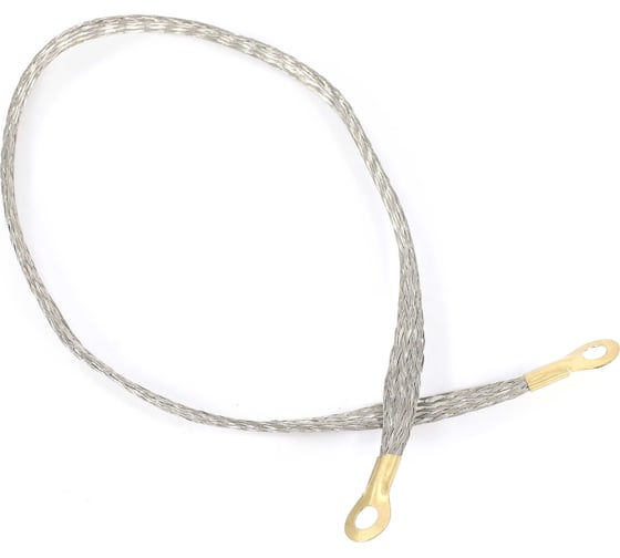 Изображение товара Провод массы VOLTON 60 см косичка сечение 24/30 медь, луж. клемма-латунь VLTPML602430