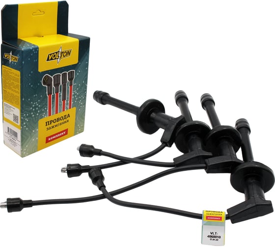 Изображение товара Провода VOLTON ВВ кт. дв.406,405,409 с наконечниками силикон VLT-4060010
