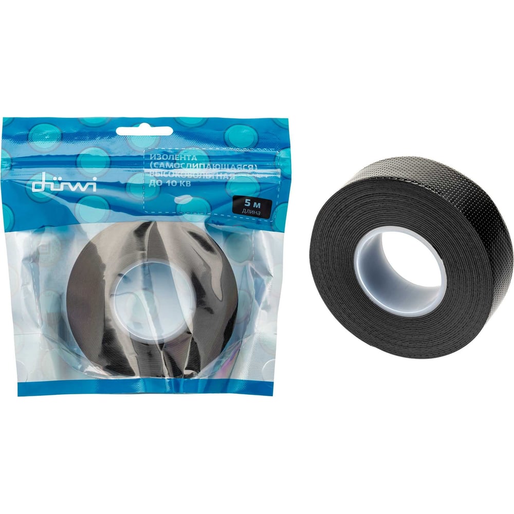 Изображение товара Высоковольтная изолента duwi до 10 кВ 25 мм 5 м водостойкая морозостойкая
