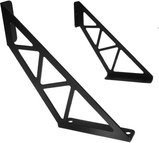 Изображение товара Кронштейн в стиле лофт для крепления полок EMBODIMENT настенный, черный EMB-SHF-W-B