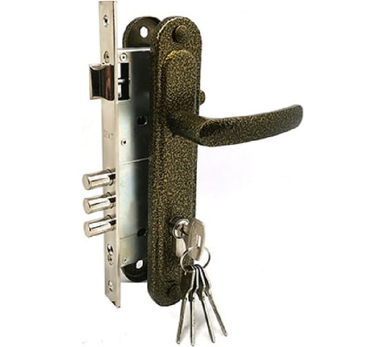 Изображение товара Замок врезной ЗЕНИТ ЗВ4-85.3-02 бронза 31096