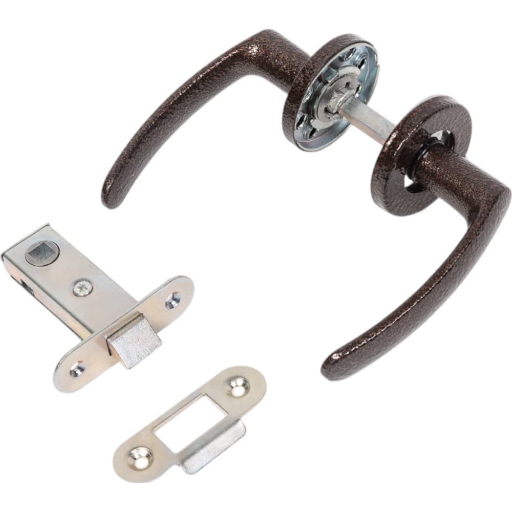 Изображение товара Защелка ЗЕНИТ ЗЩ2.08 медь для межкомнатных дверей, металлическая, краска