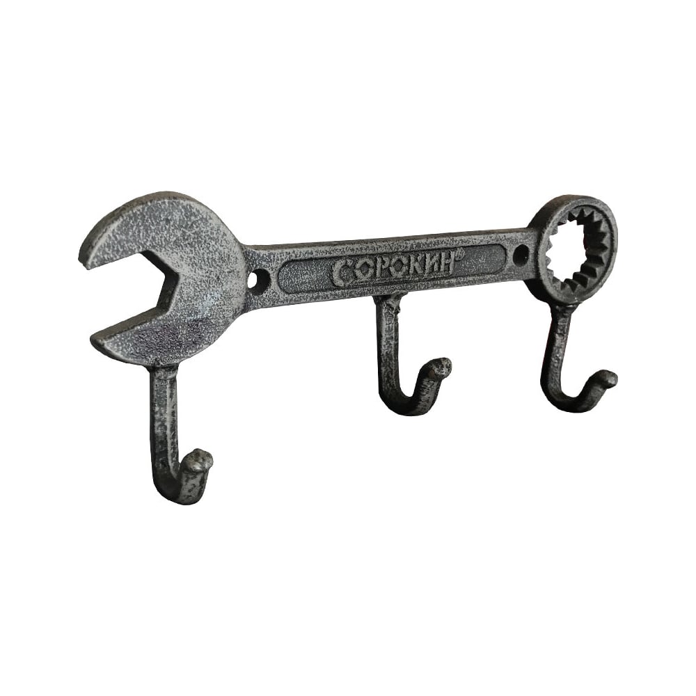 Изображение товара Вешалка ключ Сорокин с тремя крюками для ключей и аксессуаров
