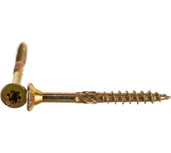 Изображение товара Конструкционный шуруп ЕВРОПАРТНЕР для дерева с фрезой потай ж/п Torx 15, 3.5х35 25шт T2 0639 1