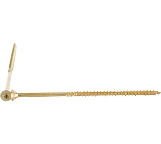 Изображение товара Конструкционный шуруп ЕВРОПАРТНЕР для дерева с фрезой потай ж/п Torx 25, 5.0х120 10шт T2 0005 3